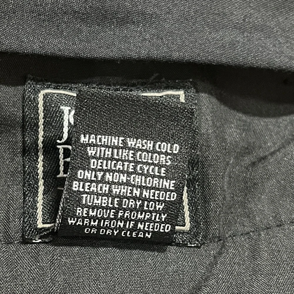 Jos A Bank Traveler Dress Pants Mens 36x30, Fits 37x30 Navy 100% Wool Flat Front